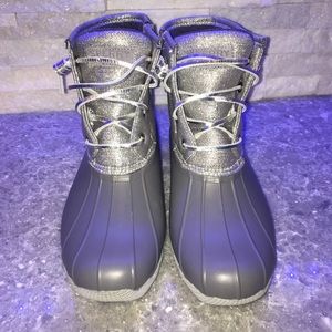 women's saltwater metallic duck boot
